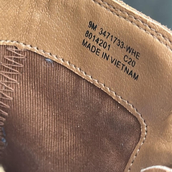 Frye Brown Leather Ankle Booties with Side Zipper Size 9 - Picture 6 of 9